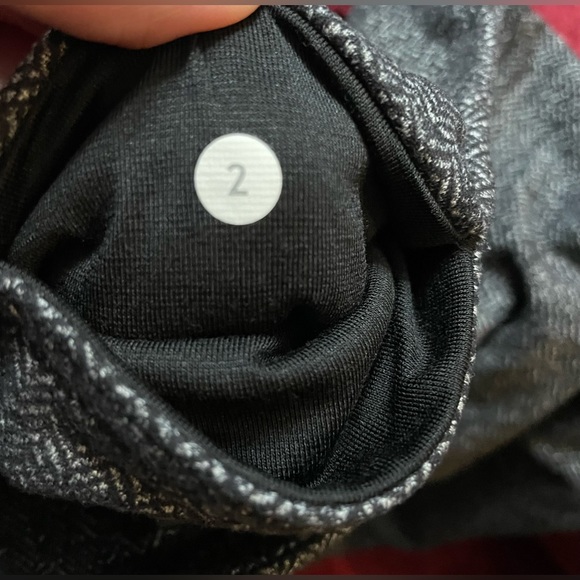 Lululemon Wunder Under Leggings Size 2 Black Grey - Picture 6 of 7